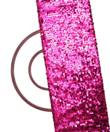 pink sequin net embroidery fabric